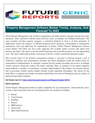 Property Management Software Market in US Industry : Insights, Development, Research and Forecast 2025