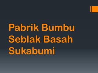 Maknyuss!! 0857.7940.5211, Pabrik Bumbu Seblak Basah Sukabumi