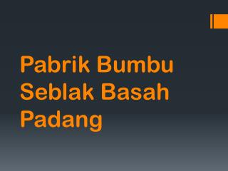 Maknyuss!! 0857.7940.5211, Pabrik Bumbu Seblak Basah Padang