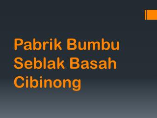 Maknyuss!! 0857.7940.5211, Pabrik Bumbu Seblak Basah Cibinong