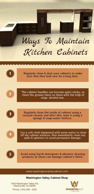 Ways To Maintain Kitchen Cabinets