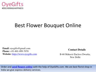 Best Flower Bouquet Online