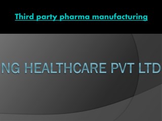 third party pharma manufacturing
