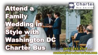 Attend a Family Wedding in Style with Washington DC Charter Bus