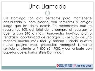 Recargas Nauta - Llamadas Baratas a Cuba y otros paÃ­ses - Una Llamada