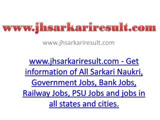 Sarkari Result | Latest Recruitment | GovernmentJobs| All Notifications | Vacancy Details | Online Form