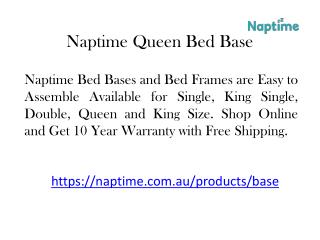 Naptime Queen Size Bed Base