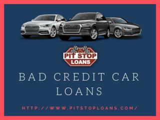 Bad Credit Car Loans