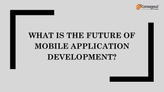 What Is the Future of Mobile Application Development?