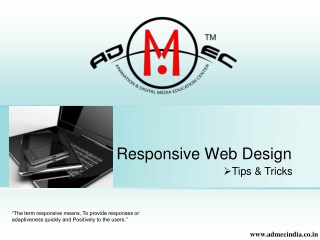 Responsive web design - tips & tricks