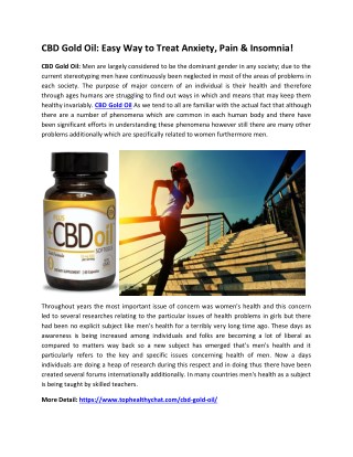 CBD Gold Oil: Pure Cannabidiol Oil for Healthier Life!