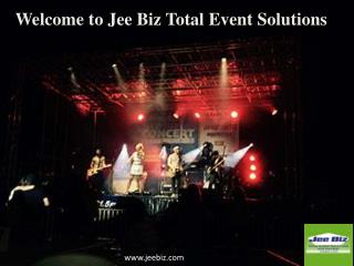 Welcome to Jee Biz Total Event Solutions