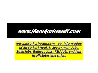 Sarkari Result | Latest Recruitment | GovernmentJobs| All Notifications | Vacancy Details | Online Form