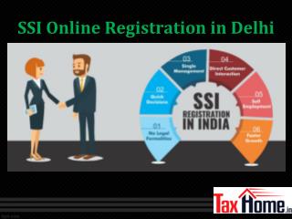 SSI Online Registration in Delhi