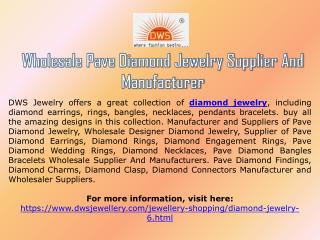 Pave Diamond Jewelry Manufacturer from India