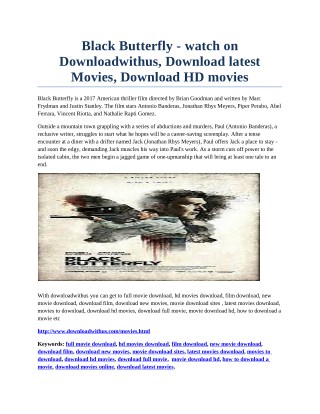 Black Butterfly- watch on Downloadwithus, Download latest Movies, Download HD movies