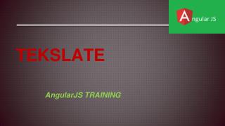 AngularJS Training Online With Live Projects - Free Demo!!!