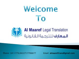 Legal Translation Services UAE