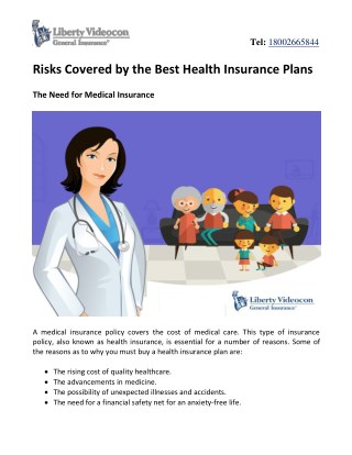 Risks Covered by the Best Health Insurance Plans