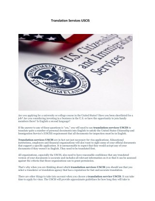 does uscis require notarized translation