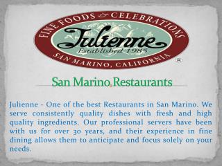 San Marino Restaurants