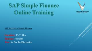 SAP Simple Finance PPT