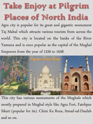 Take Enjoy at Pilgrim Places of North India