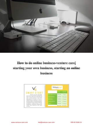 How to do online business-venture care| starting your own business, starting an online business