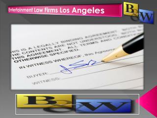 Entertainment Law Firms Los AngelesÂ 