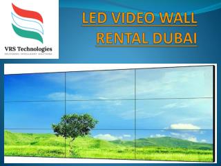 Led video wall rental Dubai