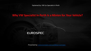 Why VW Specialist in Perth Is a Minion for Your Vehicle?