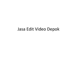 0813.1837.8571 - Jasa Editing Video , Freelance Film Editor Jakarta