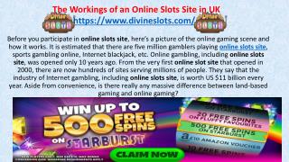 The Workings of an Online Slots Site in UK