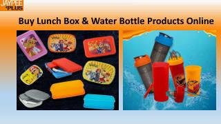 Buy Lunch Box And Water Bottle Online- Jaypee Plus