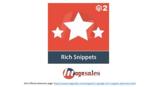 Magento 2 Google Rich Snippets