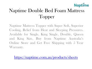 Naptime Foam Mattress Topper Double