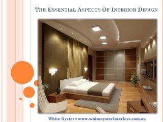 The Essential Aspects Of Interior Design