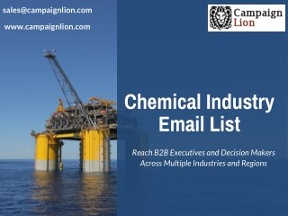 Chemical Industry Email List | CampaignLion