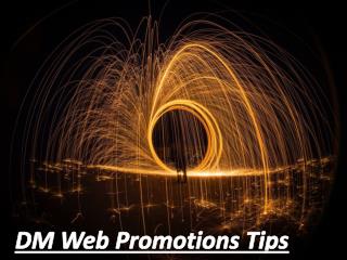 SEO Tips For New Website | DM Web Promotions Tips