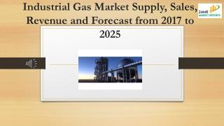 Industrial Gas Market Supply, Sales, Revenue and Forecast from 2017 to 2025