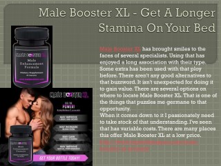 Male Booster XL - Improve Your Blood Flow