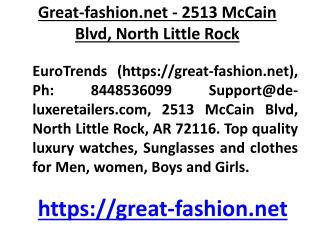 Great-fashion.net - 2513 McCain Blvd, North Little Rock, AR 72116