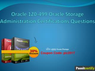 Oracle 1Z0-499 Oracle Storage Administration Certifications Questions