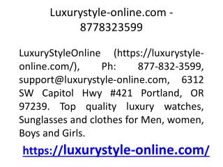 Luxurystyle-online.com - support@luxurystyle-online.com