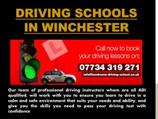 Driving schools in Winchester