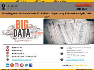 Global Big Data Market Outlook 2024: Global Opportunity And Demand Analysis, Market Forecast, 2016-2024