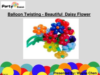 Beautiful Balloon Twisting Daisy Flower - Party Zealot