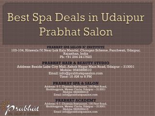 Best Spa Deals in Udaipur Prabhat Salon