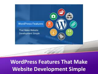 WordPress Features That Make Website Development Simple