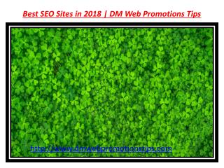 SEO Tips For New Website | DM Web Promotions Tips